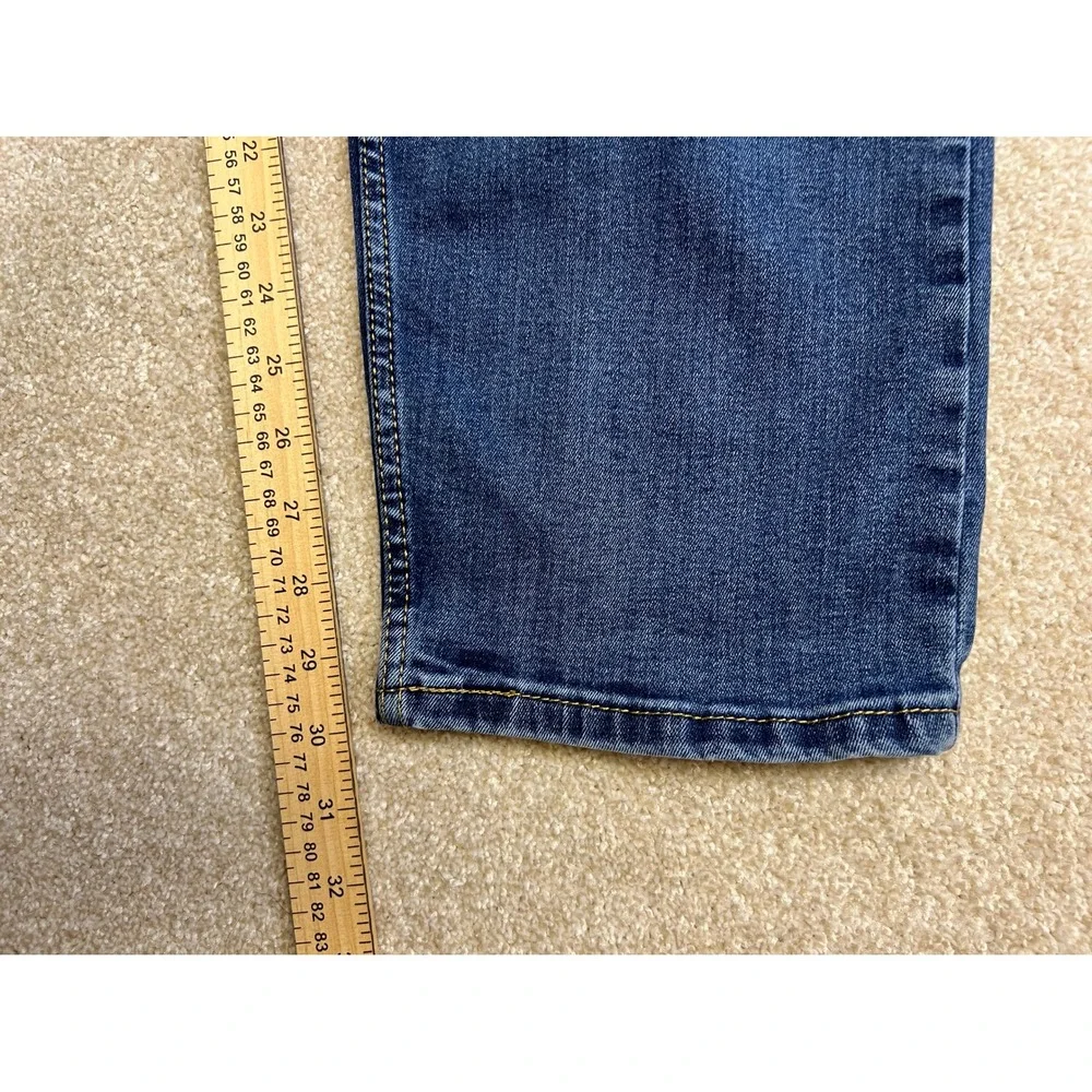 Levi Strauss 502 Regular Taper Fit Men's Jeans Dark Wash Blue Size‎ 42x30 *Read
